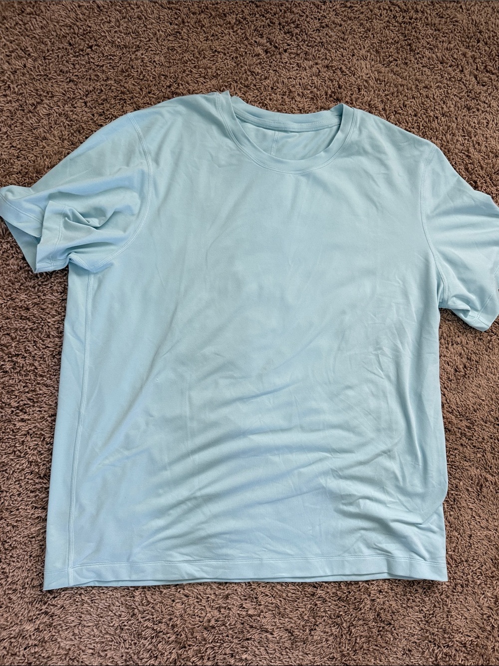 lululemon athletica Light Blue Short Sleeve Crew Tee